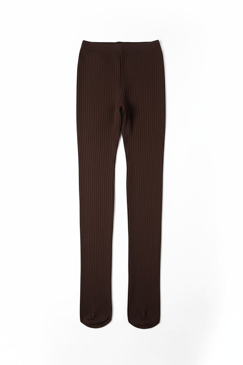 Memoi Boston Ribbed Sweater Tights